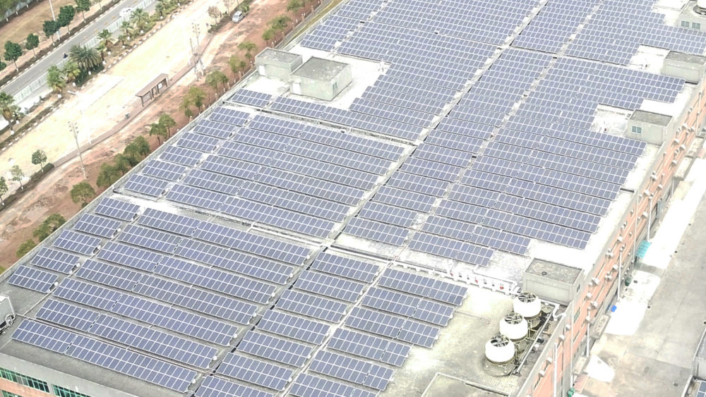 Solar Roof on Hogan, a China-based injection moulding manufacturer.